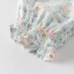 Dave&Bella Toddler Girls Summer Sweet Floral Print Mosquito-Proof Loose Pants