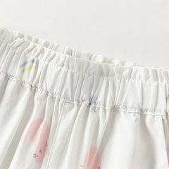 Dave&Bella Toddler Girls Summer Cute Print Anti-mosquito Jogger Pants