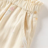 Dave&Bella Toddler Girls Summer Cute Print Anti-mosquito Jogger Pants