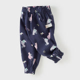 Dave&Bella Toddler Girls Summer Cute Print Anti-mosquito Jogger Pants