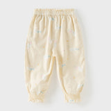 Dave&Bella Toddler Girls Summer Cute Print Anti-mosquito Jogger Pants