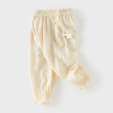 Dave&Bella Toddler Girls Summer Cute Print Anti-mosquito Jogger Pants