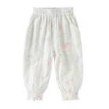 Dave&Bella Toddler Girls Summer Cute Print Anti-mosquito Jogger Pants