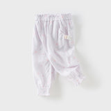 Dave&Bella Toddler Girls Summer Cute Print Anti-mosquito Jogger Pants