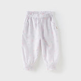 Dave&Bella Toddler Girls Summer Cute Print Anti-mosquito Jogger Pants
