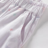 Dave&Bella Toddler Girls Summer Cute Print Anti-mosquito Jogger Pants
