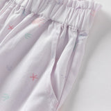 Dave&Bella Toddler Girls Summer Cute Print Anti-mosquito Jogger Pants