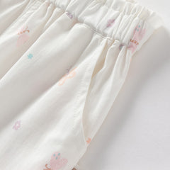 Dave&Bella Girls Summer Print Anti-mosquito Pants