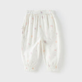 Dave&Bella Toddler Girls Summer Cute Print Anti-mosquito Jogger Pants