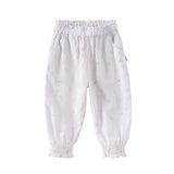Dave&Bella Toddler Girls Summer Cute Print Anti-mosquito Jogger Pants