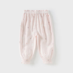 Dave&Bella Girls Summer Print Anti-mosquito Pants