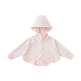 Dave&Bella Toddler Girls Summer Hooded Long Sleeve Printed Sun Protector Coats