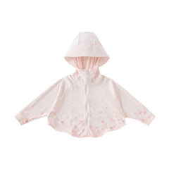 Dave&Bella Toddler Girls Summer Hooded Long Sleeve Printed Sun Protector Coats