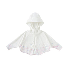 Dave&Bella Toddler Girls Summer Hooded Long Sleeve Printed Sun Protector Coats
