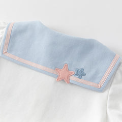 Dave&Bella Girls Summer Blue Shirt Skirt two-piece Toddller Set