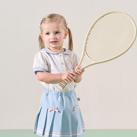 Dave&Bella Girls Summer Blue Shirt Skirt two-piece Toddller Set