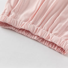 Dave&Bella Girls Summer Fruit Embroidery Drawstring Pants