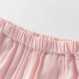 Dave&Bella Toddler Girls Summer Fruit Embroidery Drawstring Pants