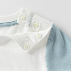 Dave&Bella Toddler Boys Summer Comfortable White Crocodile Cotton T-shirt Tops