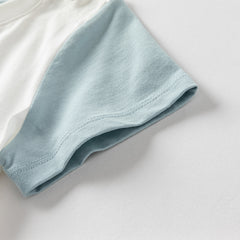 Dave&Bella Toddler Boys Summer Comfortable White Crocodile Cotton T-shirt Tops