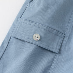 Dave&Bella Boys Summer Cotton Blue T-shirt Short Pant Set