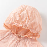 Dave&Bella Toddler Girls Summer Outdoor Cape-style UV-protection Sunscreen Jackets