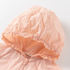 Dave&Bella Toddler Girls Summer Outdoor Cape-style UV-protection Sunscreen Jackets