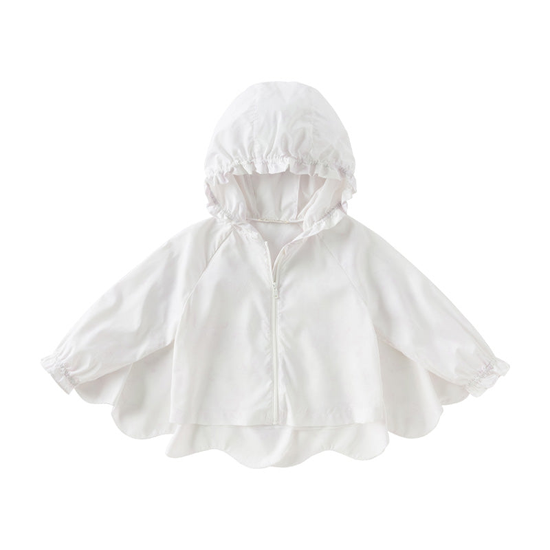 Dave&Bella Toddler Girls Summer Outdoor Cape-style UV-protection Sunscreen Jackets