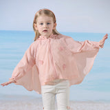Dave&Bella Toddler Girls Summer Outdoor Cape-style UV-protection Sunscreen Jackets