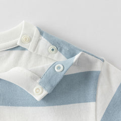 Dave&Bella Toddler Boys/Girls Summer Playful Striped Breathable Classic T-shirts Tops