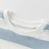 Dave&Bella Toddler Boys/Girls Summer Playful Striped Breathable Classic T-shirts Tops