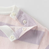 Dave&Bella Toddler Boys/Girls Summer Playful Striped Breathable Classic T-shirts Tops
