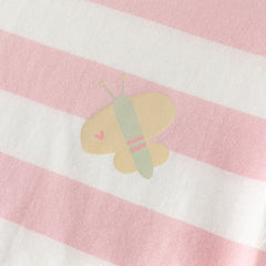 Dave&Bella Toddler Boys/Girls Summer Playful Striped Breathable Classic T-shirts Tops