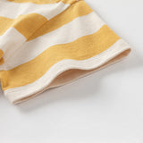 Dave&Bella Toddler Boys/Girls Summer Playful Striped Breathable Classic T-shirts Tops