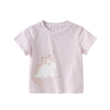 Dave&Bella Toddler Girls/Boys Summer Multi-color&print Casual T-shirts Tops