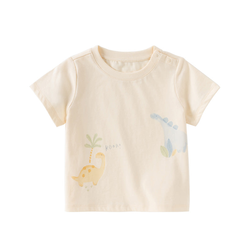 Dave&Bella Toddler Girls/Boys Summer Multi-color&print Casual T-shirts Tops