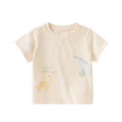 Dave&Bella Toddler Girls/Boys Summer Multi-color&print Casual T-shirts Tops
