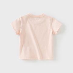 Dave&Bella Toddler Girls/Boys Summer Multi-color&print Casual T-shirts Tops