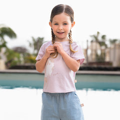 Dave&Bella Toddler Girls/Boys Summer Multi-color&print Casual T-shirts Tops