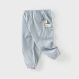 Dave&Bella Toddler Girls/Boys Summer Adjustable-waistband Loose Casual Pants