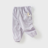 Dave&Bella Toddler Girls/Boys Summer Adjustable-waistband Loose Casual Pants