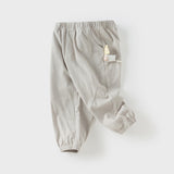 Dave&Bella Toddler Girls/Boys Summer Adjustable-waistband Loose Casual Pants