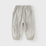 Dave&Bella Toddler Girls/Boys Summer Adjustable-waistband Loose Casual Pants