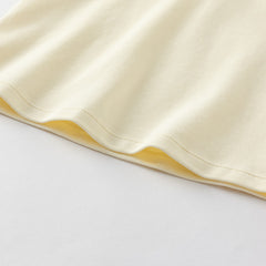 Dave&Bella Girls Summer Yellow College Style T-shirt Skirt Set