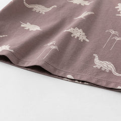 Dave&Bella Toddler Boys Summer Cute Print Daily T-shirt Pants Set