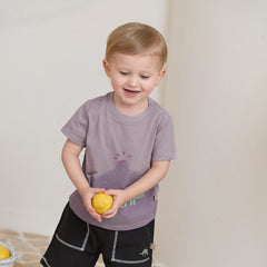 Dave&Bella Toddler Boys Summer Cute Dinosaur/Tiger Print Soft T-shirts Tops