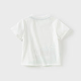 Dave&Bella Toddler Boys Summer Cute Dinosaur/Tiger Print Soft T-shirts Tops