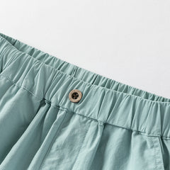 Dave&Bella Boys Summer Cotton Green Striped T-shirt Short Pant Set