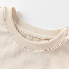 Dave&Bella Toddler Boys Summer Cute Brown Bear Print Soft Pajamas