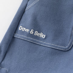 Dave&Bella Toddler Boys Summer Grey Blue Soft Mid-Length Shorts